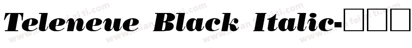 Teleneue Black Italic字体转换